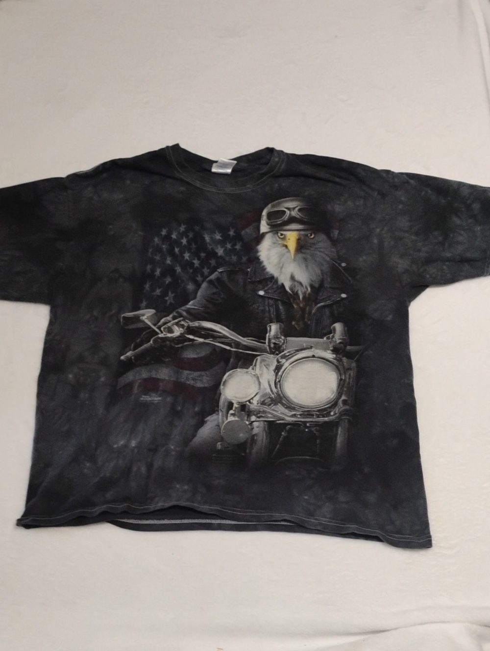 The Mountain Black Eagle Biker Graphic Tee